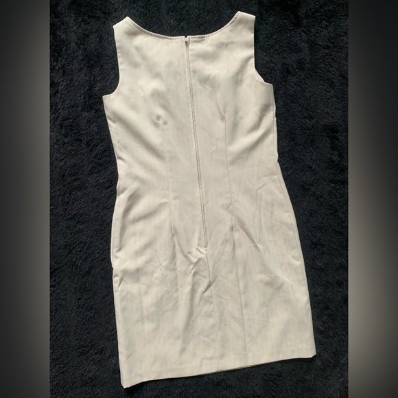 Vintage 90s Scarlett 2-Piece Ivory Dress Sz 6 100% Polyester PreOwned Made US - Picture 7 of 16